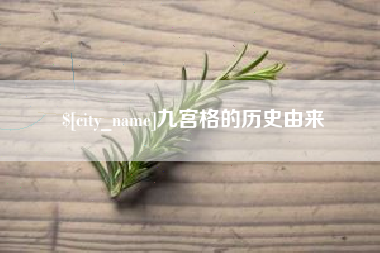 海丰九宫格的历史由来