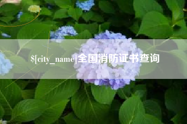 海丰全国消防证书查询