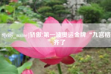 海丰骄傲!第一波奥运金牌“九宫格”齐了