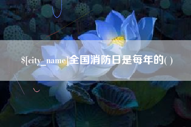海丰全国消防日是每年的( )