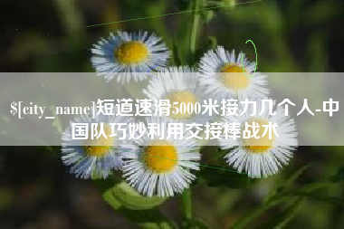 海丰短道速滑5000米接力几个人-中国队巧妙利用交接棒战术