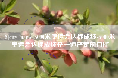 海丰5000米奥运会达标成绩-5000米奥运会达标成绩是一道严苛的门槛