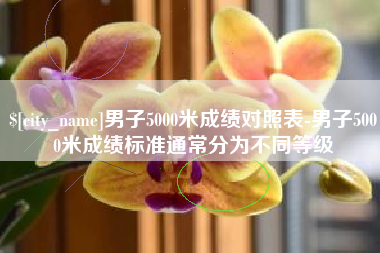 海丰男子5000米成绩对照表-男子5000米成绩标准通常分为不同等级