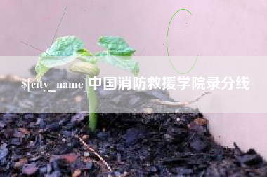 海丰中国消防救援学院录分线