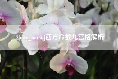 海丰西方命数九宫格解析