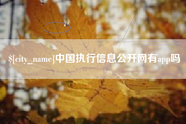 海丰中国执行信息公开网有app吗