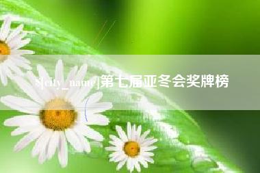 海丰第七届亚冬会奖牌榜