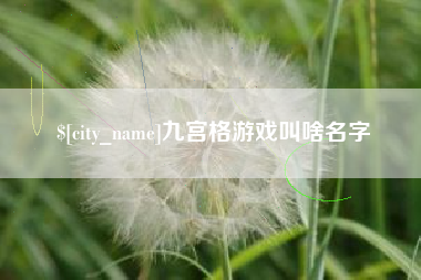 海丰九宫格游戏叫啥名字