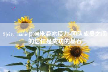 海丰5000米滑冰接力-团队成员之间的信任是成功的基石