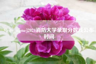 海丰2024消防大学录取分数线公布时间