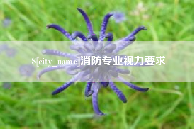 海丰消防专业视力要求