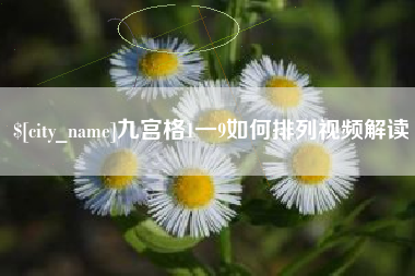 海丰九宫格1一9如何排列视频解读