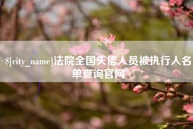 海丰法院全国失信人员被执行人名单查询官网