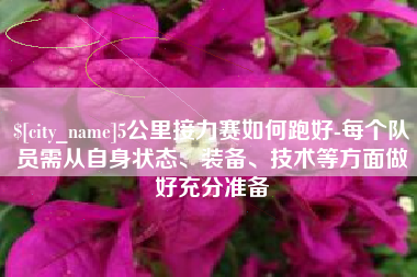 海丰5公里接力赛如何跑好-每个队员需从自身状态、装备、技术等方面做好充分准备