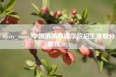 海丰中国消防救援学院招生录取分数线2021