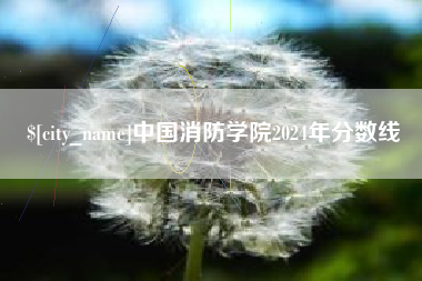 海丰中国消防学院2024年分数线