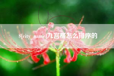 海丰九宫格怎么排序的