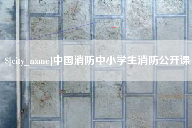 海丰中国消防中小学生消防公开课