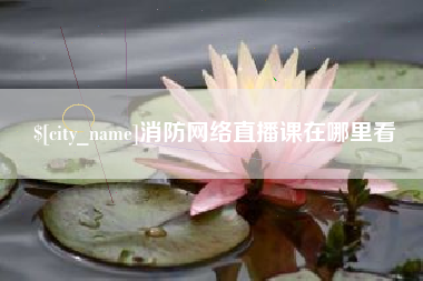 海丰消防网络直播课在哪里看