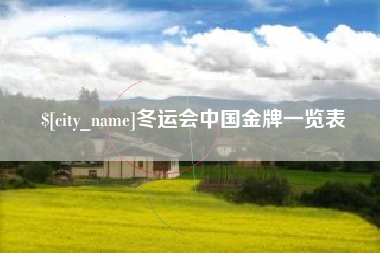 海丰冬运会中国金牌一览表