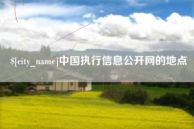 海丰中国执行信息公开网的地点