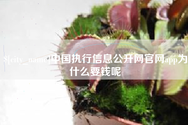 海丰中国执行信息公开网官网app为什么要钱呢
