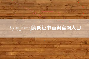 海丰消防证书查询官网入口