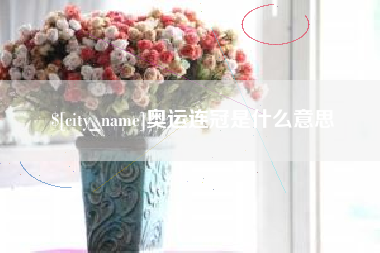 海丰奥运连冠是什么意思