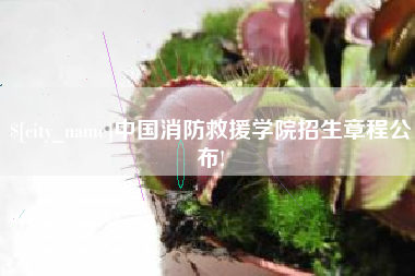海丰中国消防救援学院招生章程公布!